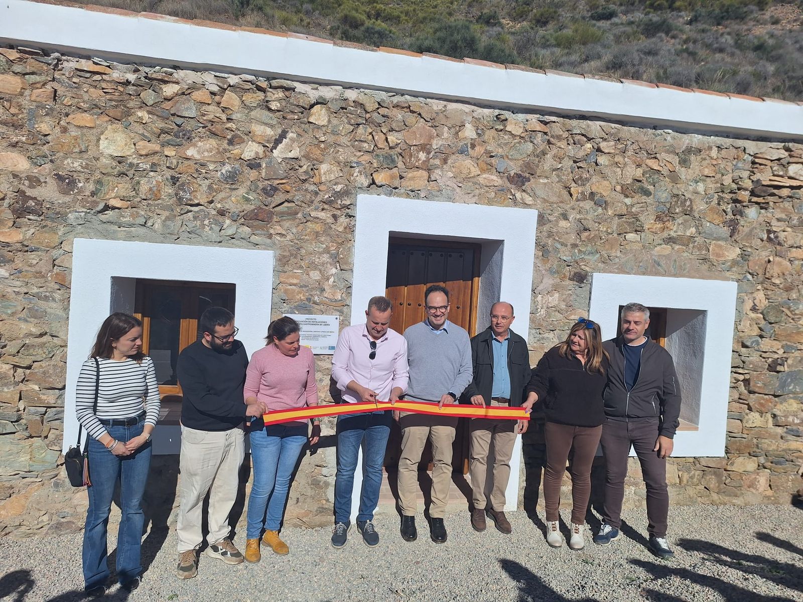 El secretario de Estado de Telecomunicaciones inaugura en Lubrín una nueva ruta gastrominera.
