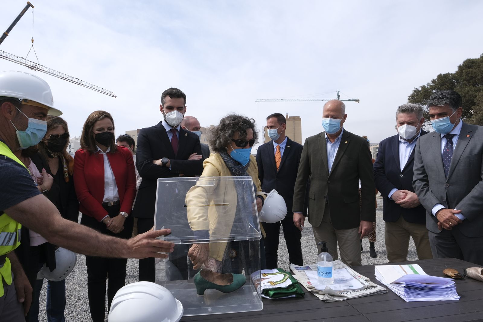 Fotogalería colocación primera piedra Conservatorio Profesional de Danza 'Kina Jiménez' de Almería