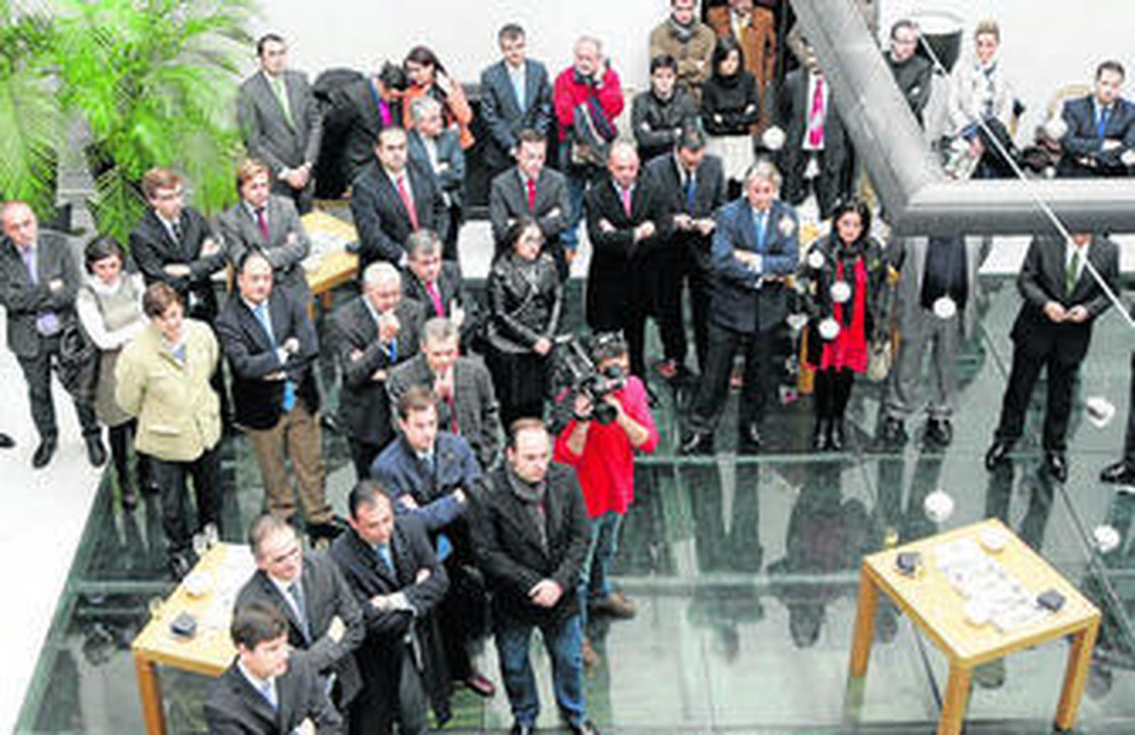 Carlos Pla, Luis Javier Pérez-Bustamante, Tomás Valiente y Jacinto Mañas.