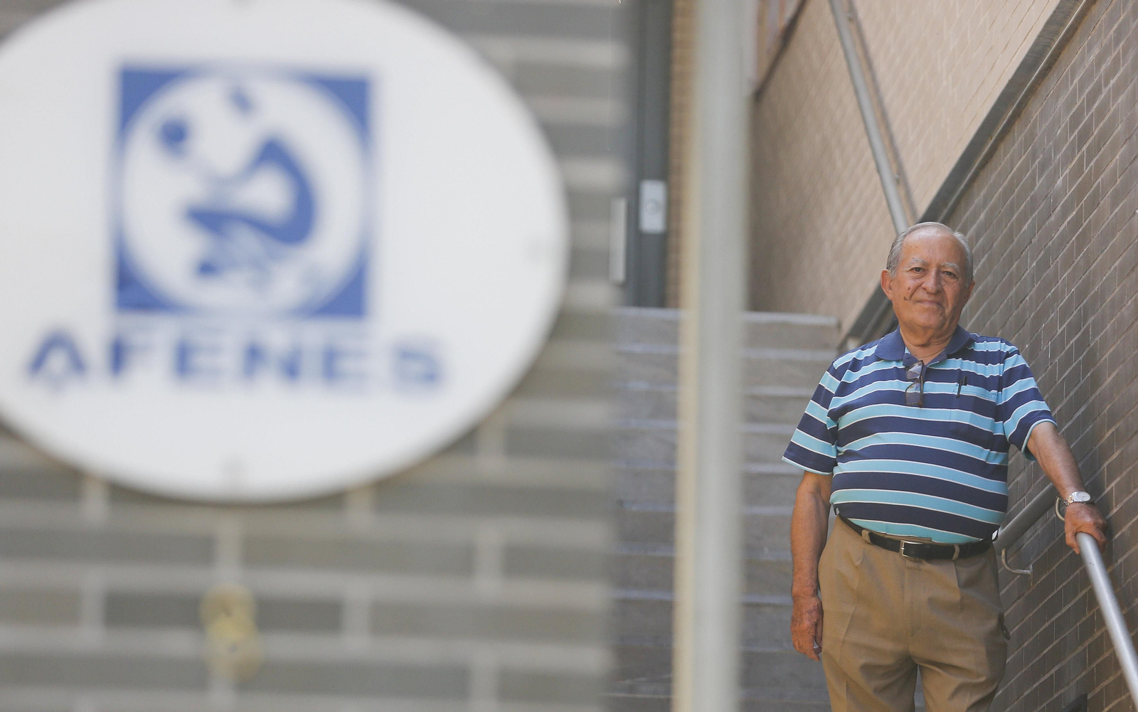 Miguel Ángel Acosta, en la sede de la asociación.