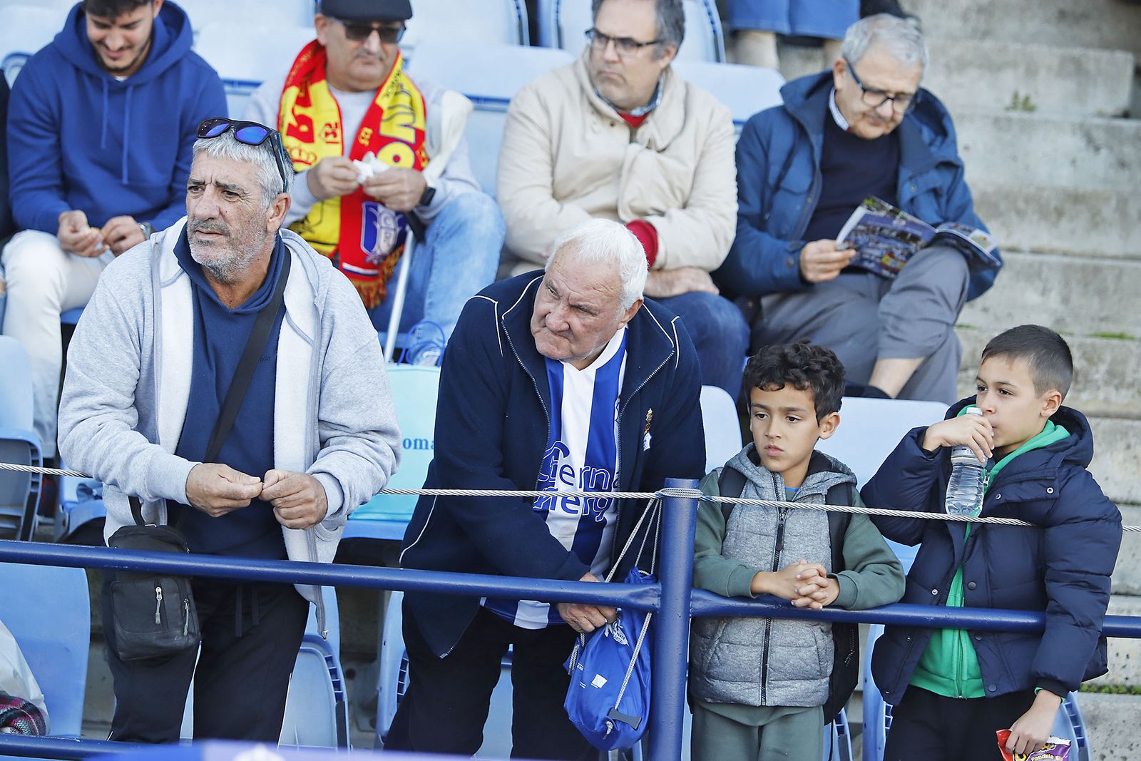 Imágenes del ambiente en el encuentro entre el Recreativo de Huelva y el Real Murcia