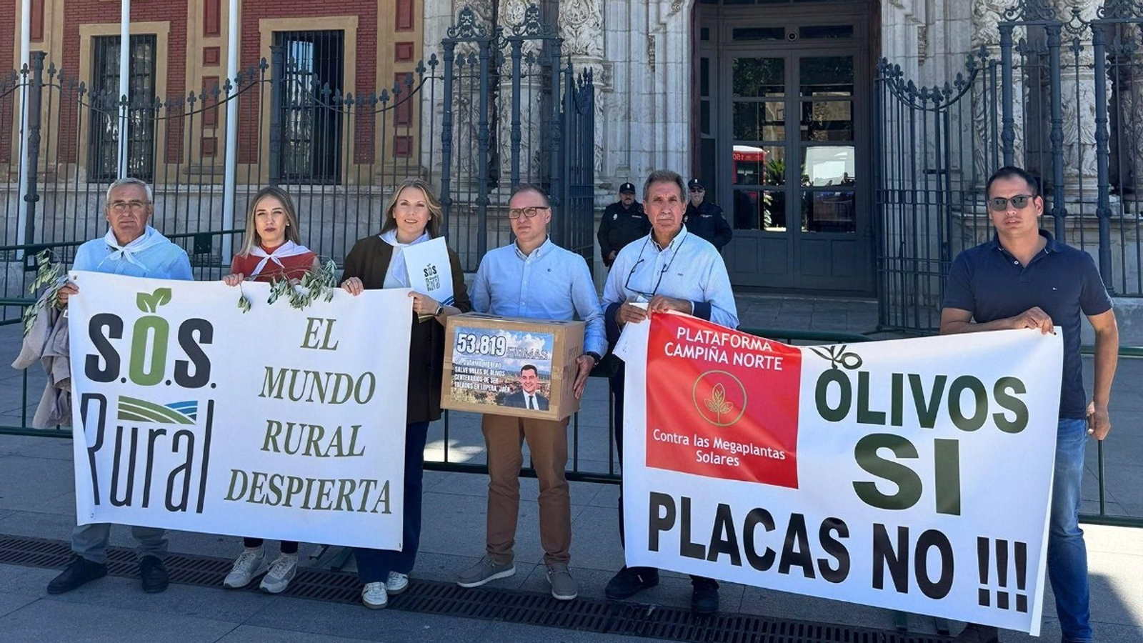 Entrega de firmas.