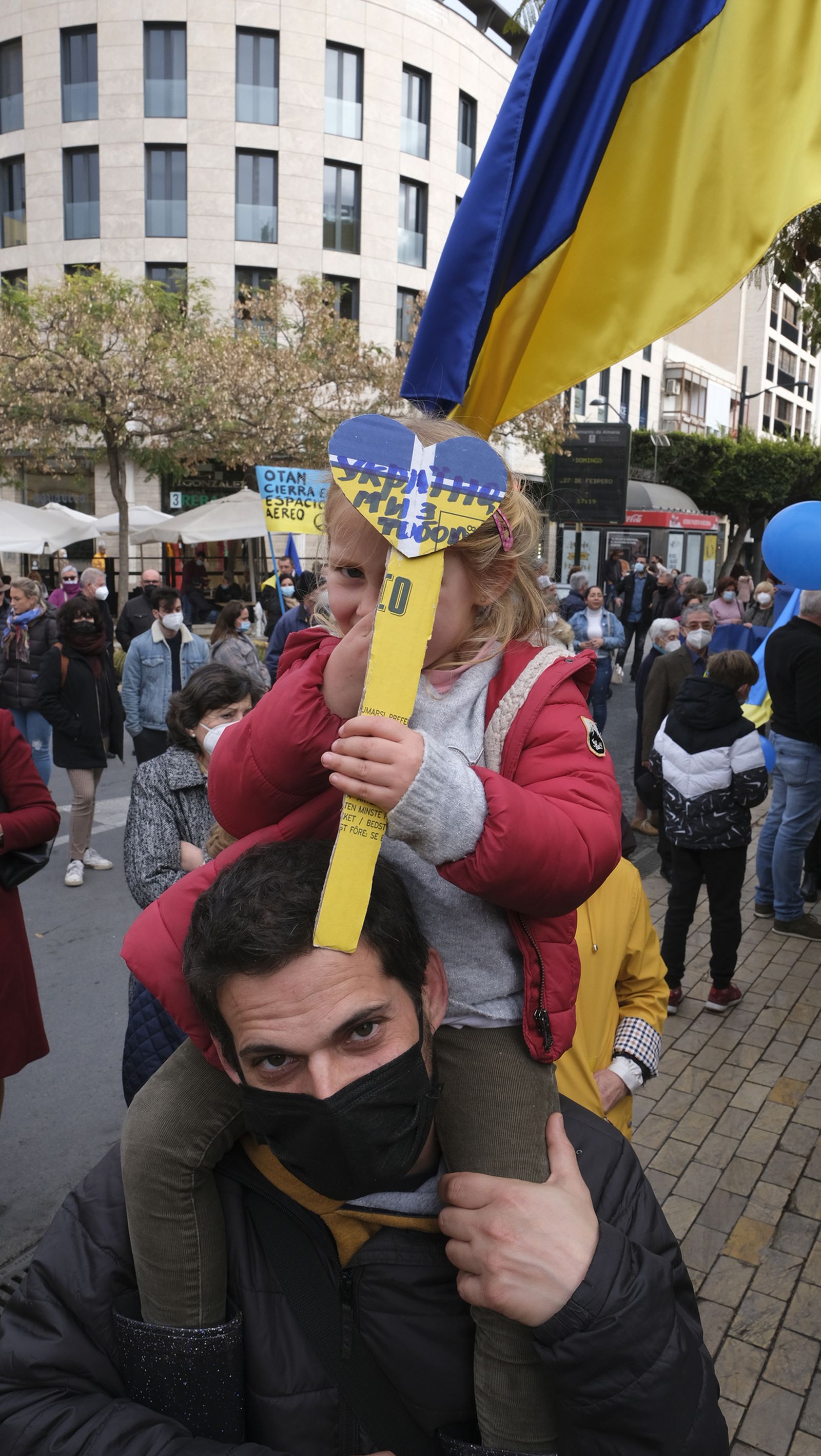 Fotogalería de las protestas contra la invasión rusa en Ucrania. Almería.