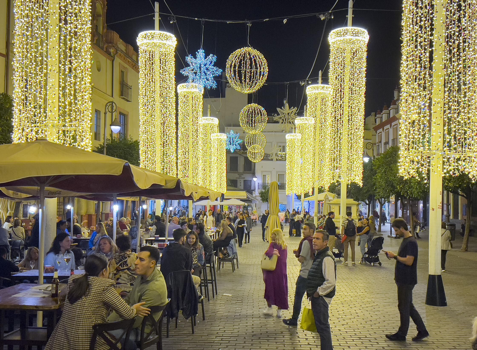 Estampa navideña sevillana.
