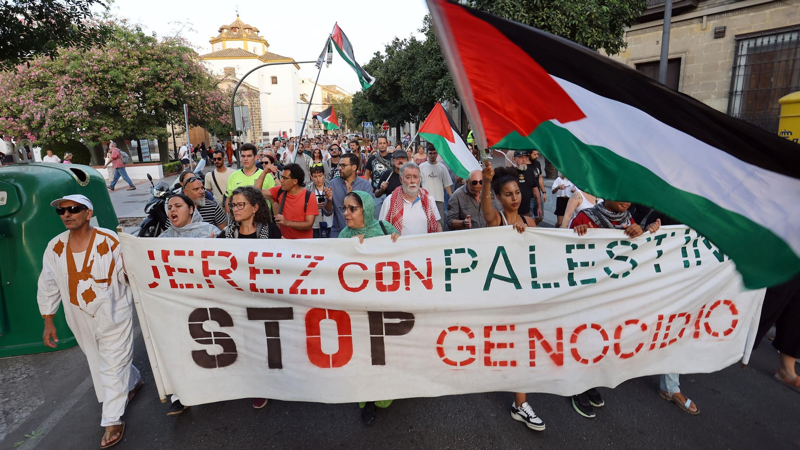 Imágenes de la manifestación 'Jerez con Palestina STOP Genocidio'