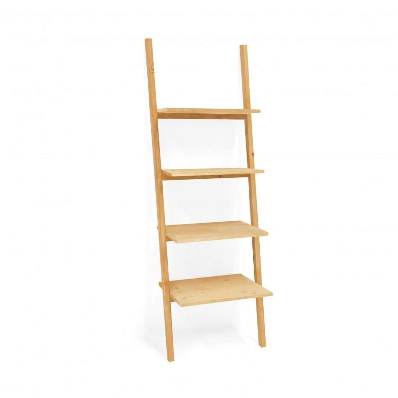 Estantería de madera sostenible.