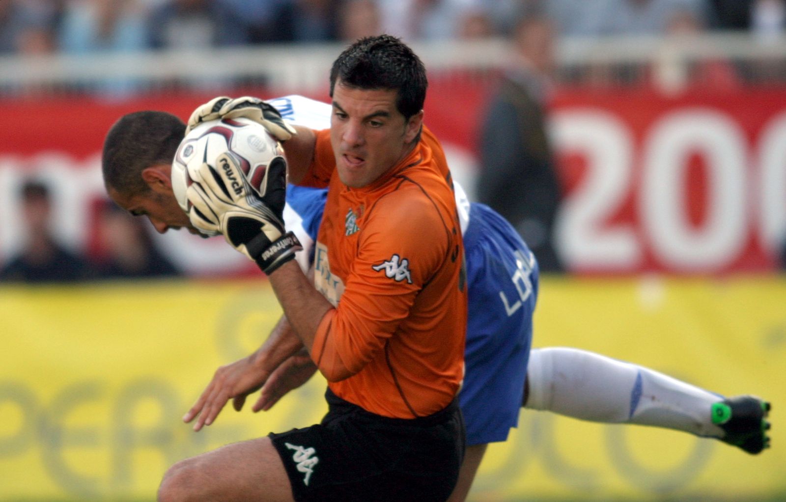 Koke Contreras, en un partido con el Betis.