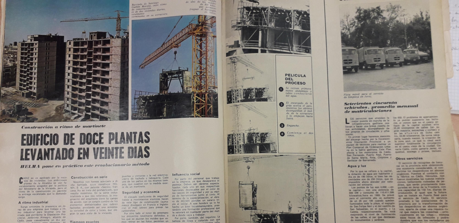 Reportaje sobre Guillén Moreno en la revista Actualidad Española en 1970