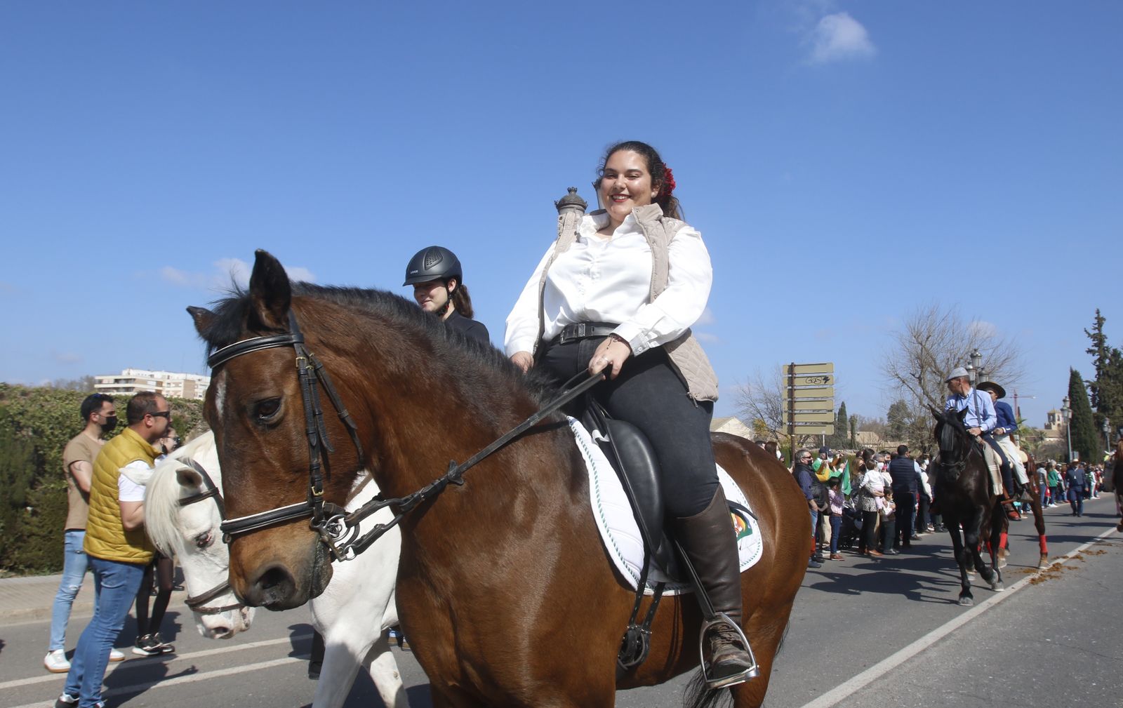 La marcha hípica en Córdoba por el 28-F, en fotografias.