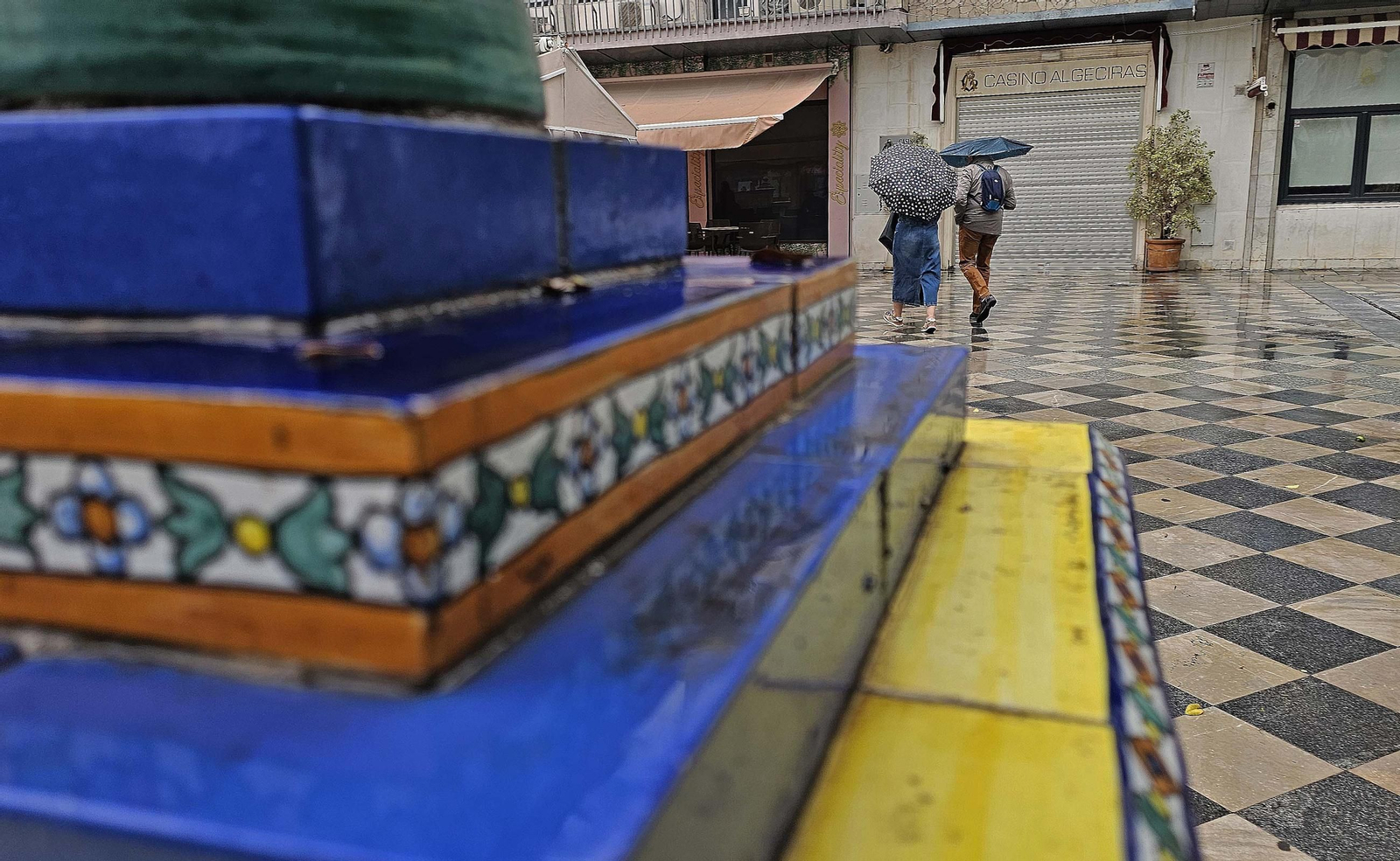 Fotos de la lluvia provocada por la borrasca atlántica en Algeciras