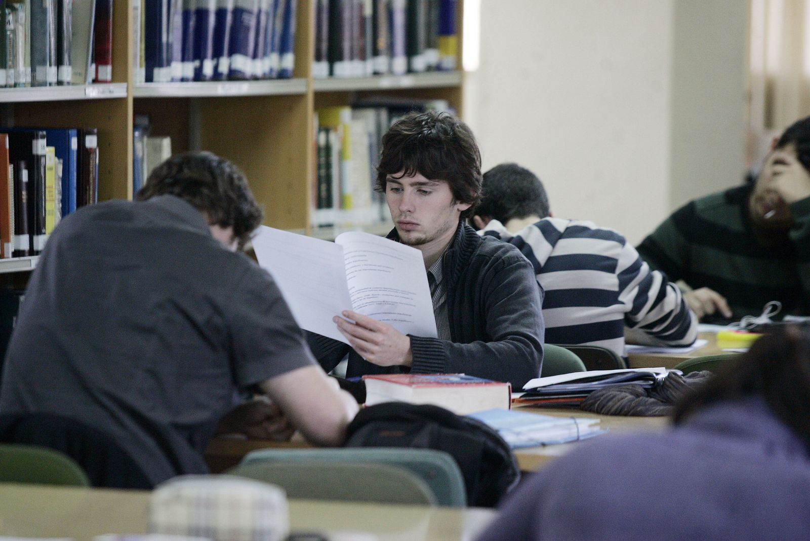 Estudiantes en la Universidad de Granada.