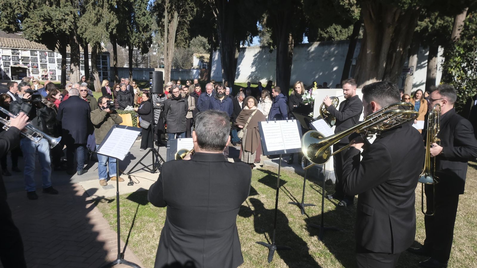 Un momento de la actuación del quinteto de metal de la Orquesta de Córdoba. Un momento de la actuación del quinteto de metal de la Orquesta de Córdoba.