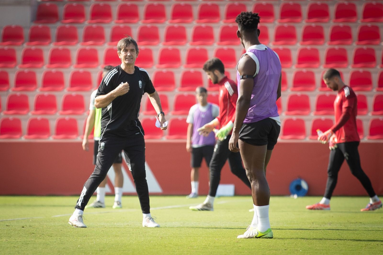 Pacheta da instrucciones a Bouldini.