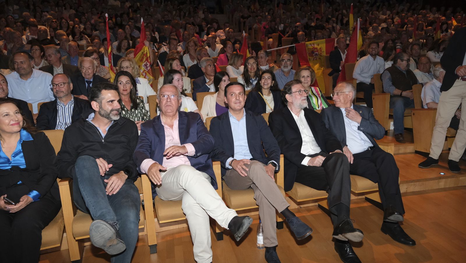 Imágenes de Rajoy apoyando la candidatura de Gabriel Amat a la Alcaldía de Roquetas de Mar