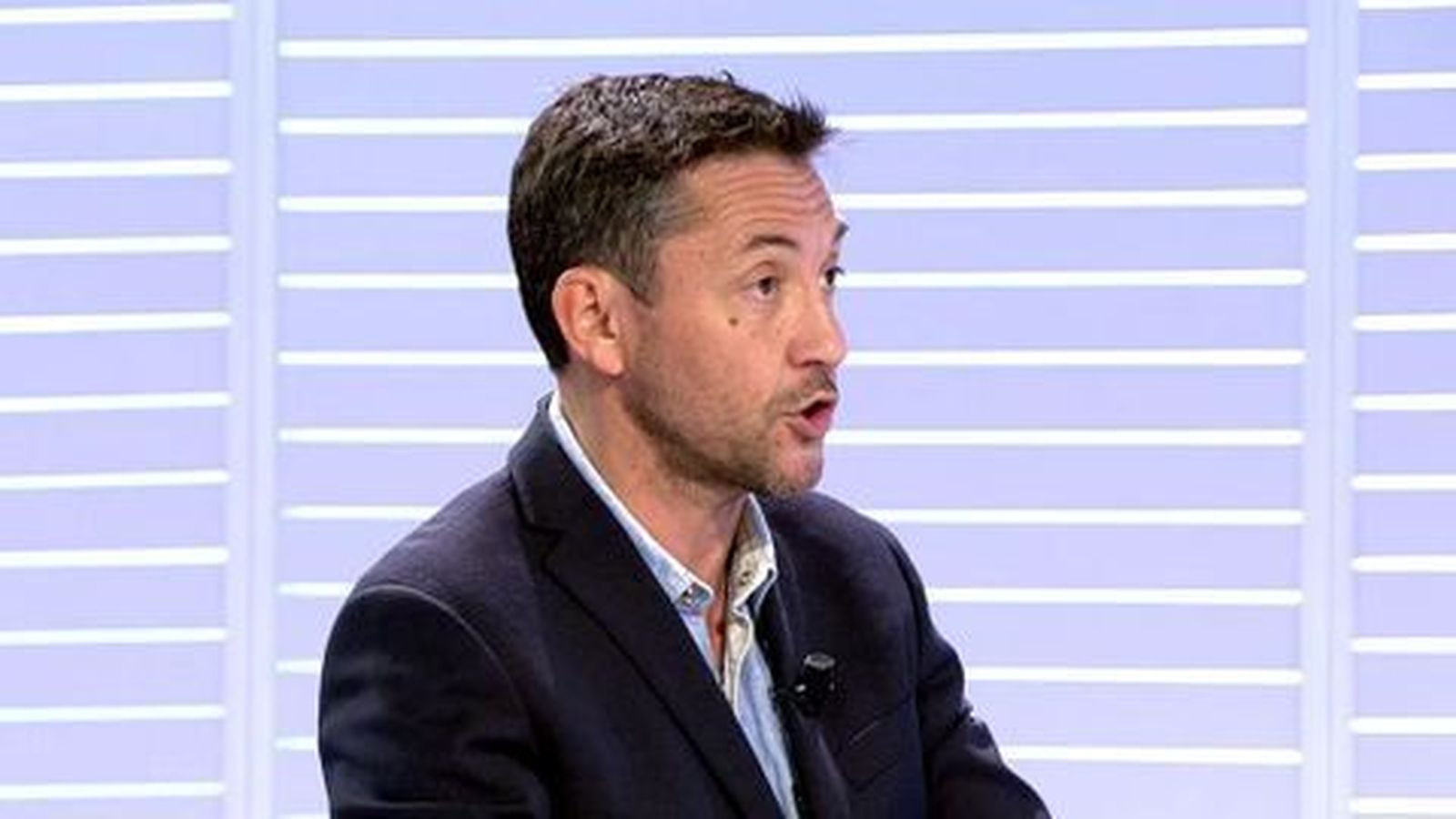El periodista Javier Ruiz en una tertulia en Mediaset