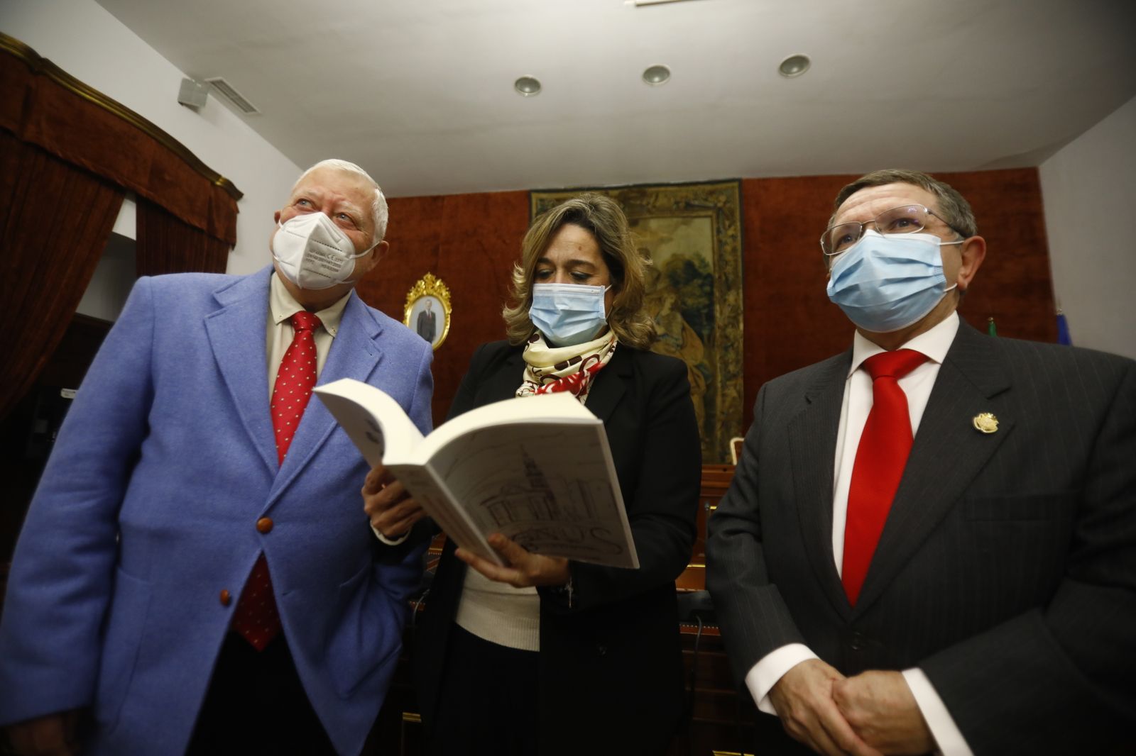 José Cosano, Salud Navajas y Juan Gregorio Nevado Calero.