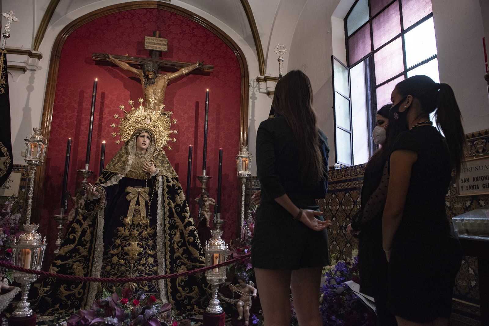 Viernes Santo en pandemia: La Soledad de San Buenaventura, en imágenes