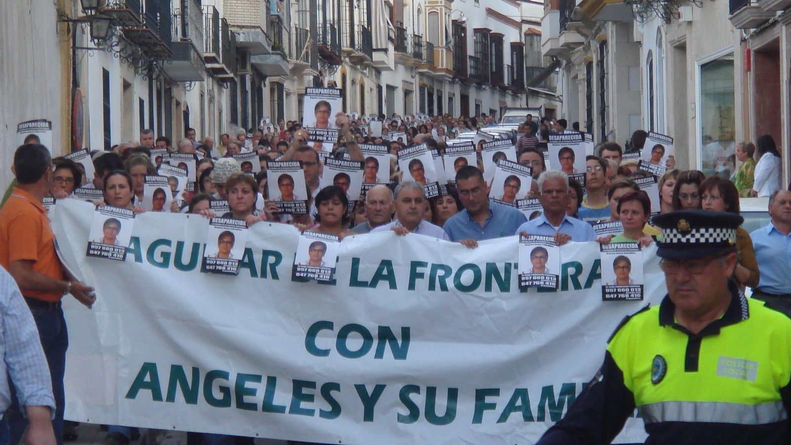 Multitudinaria manifestación en mayo de 2008.