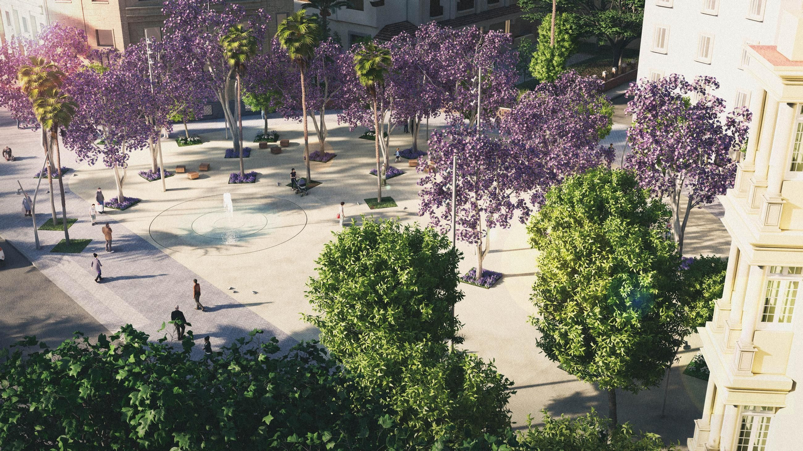 Presentada la peatonalización del Paseo de Almería, en imágenes