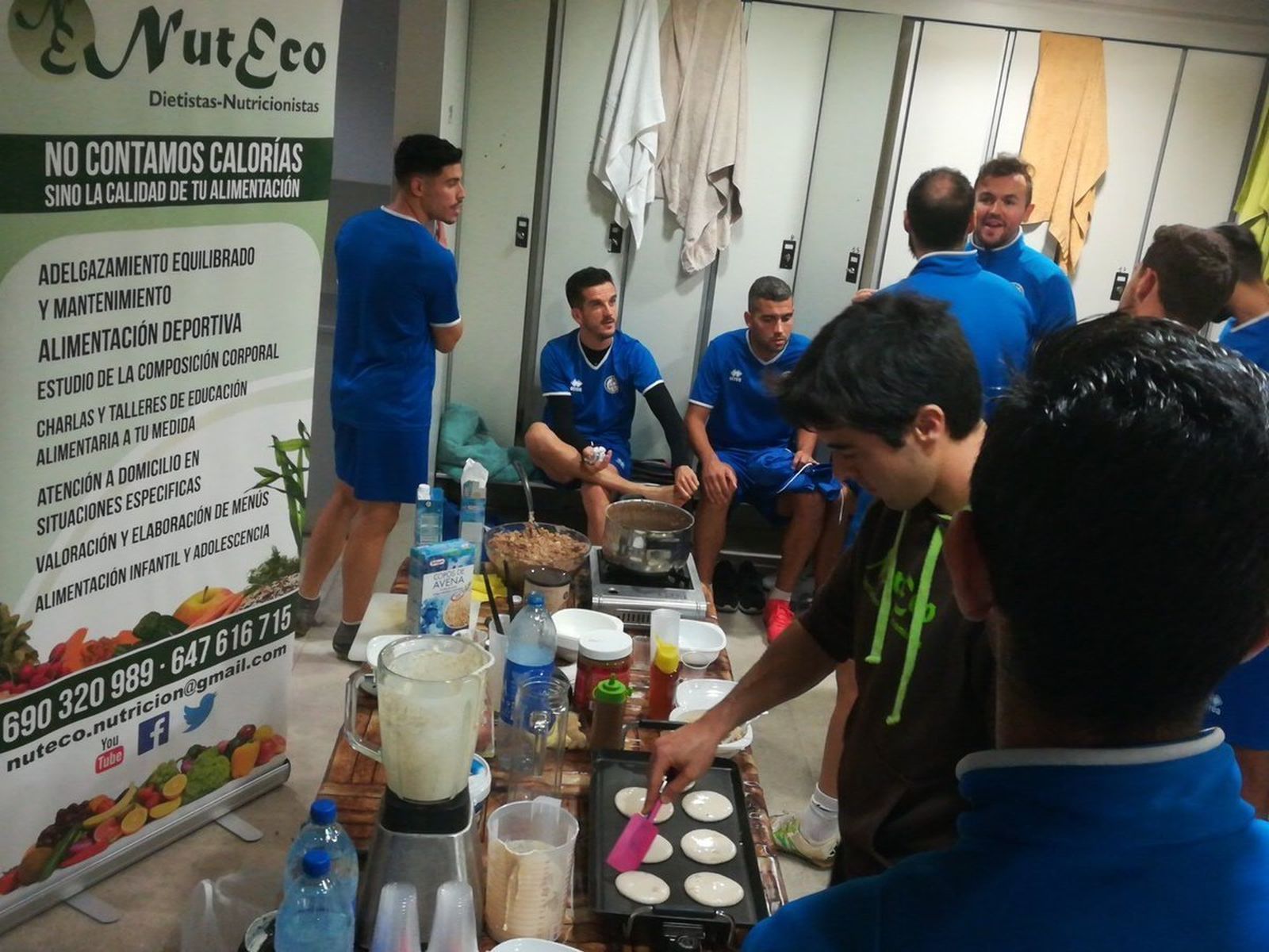 Taller de cocina para la nutrición sana de los jugadores