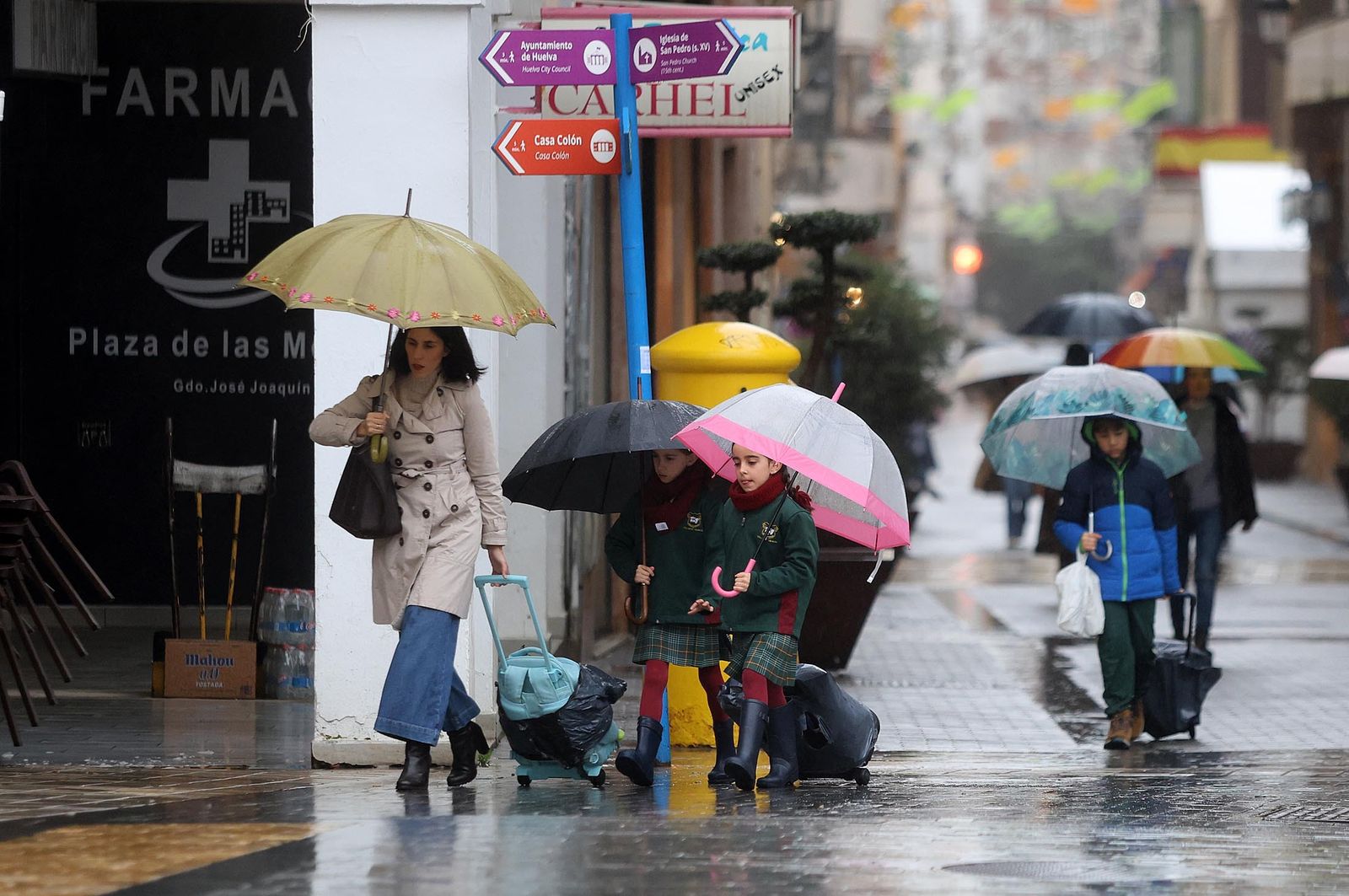 Imágenes del viernes 9 de febrero en Huelva