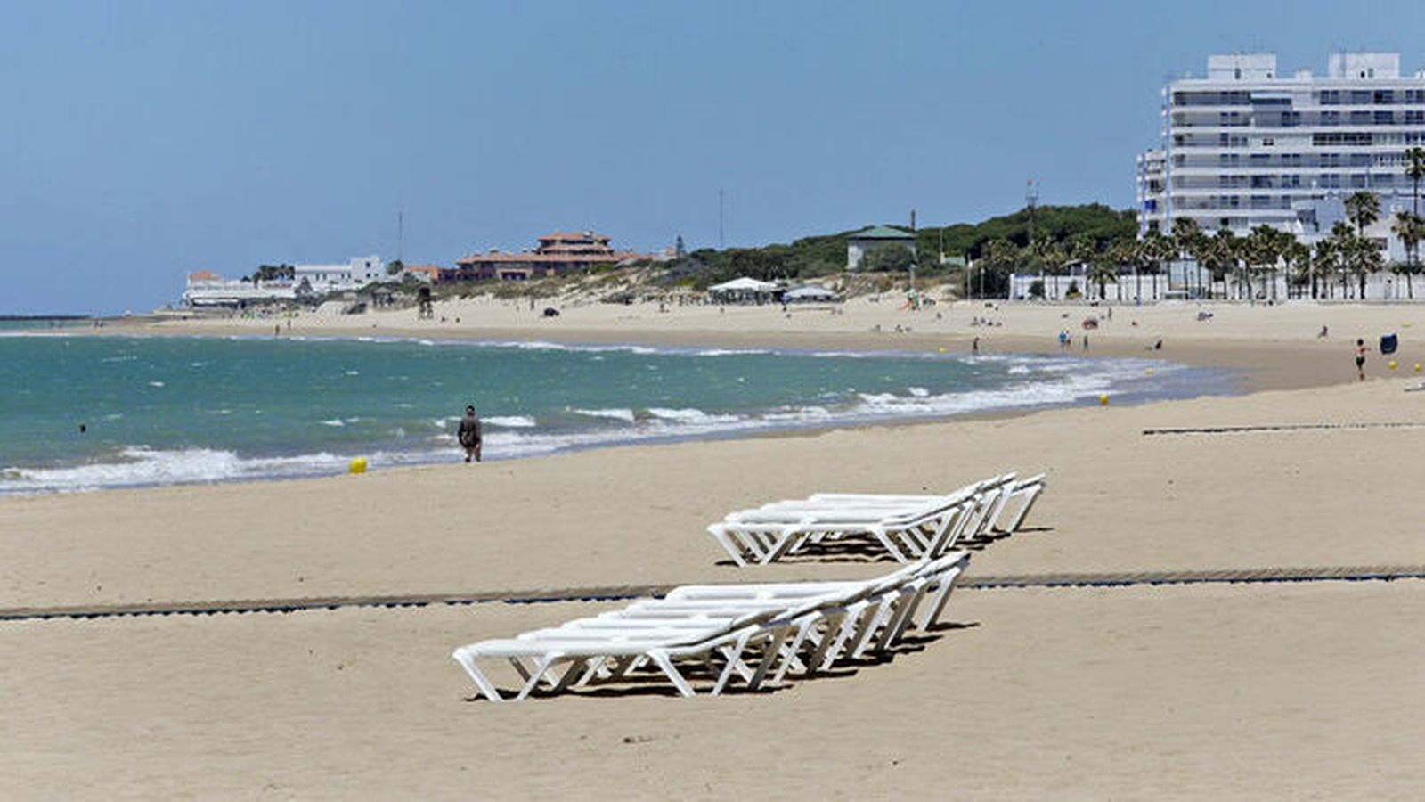 Imagen de la playa de la Costilla de Rota.