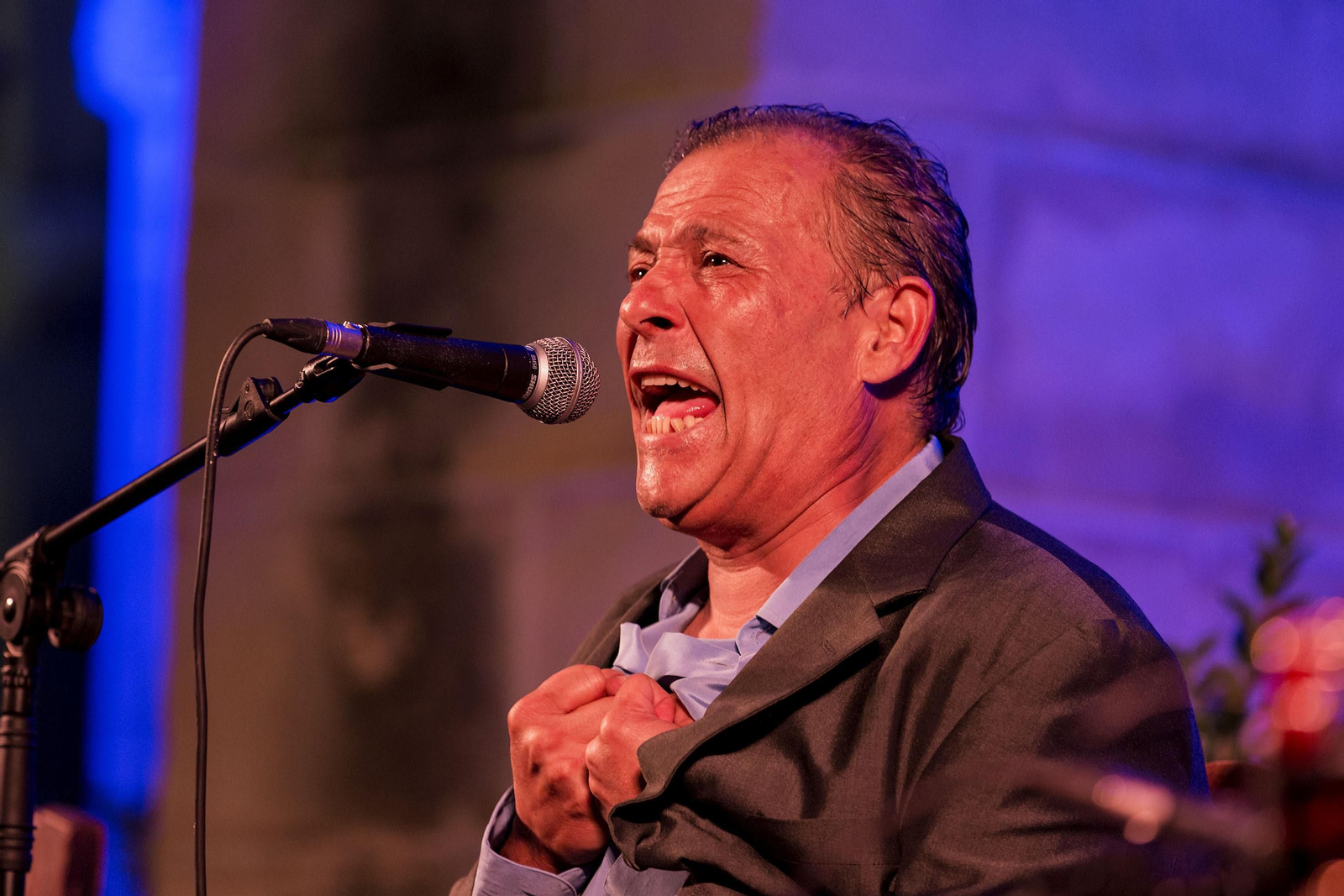 Andrés de Jerez, en un instante de su concierto.