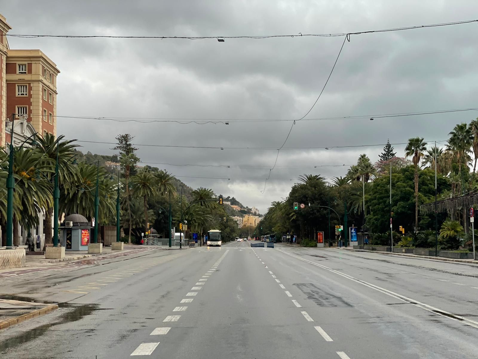 Así es el día de la amenzaza de DANA en Málaga