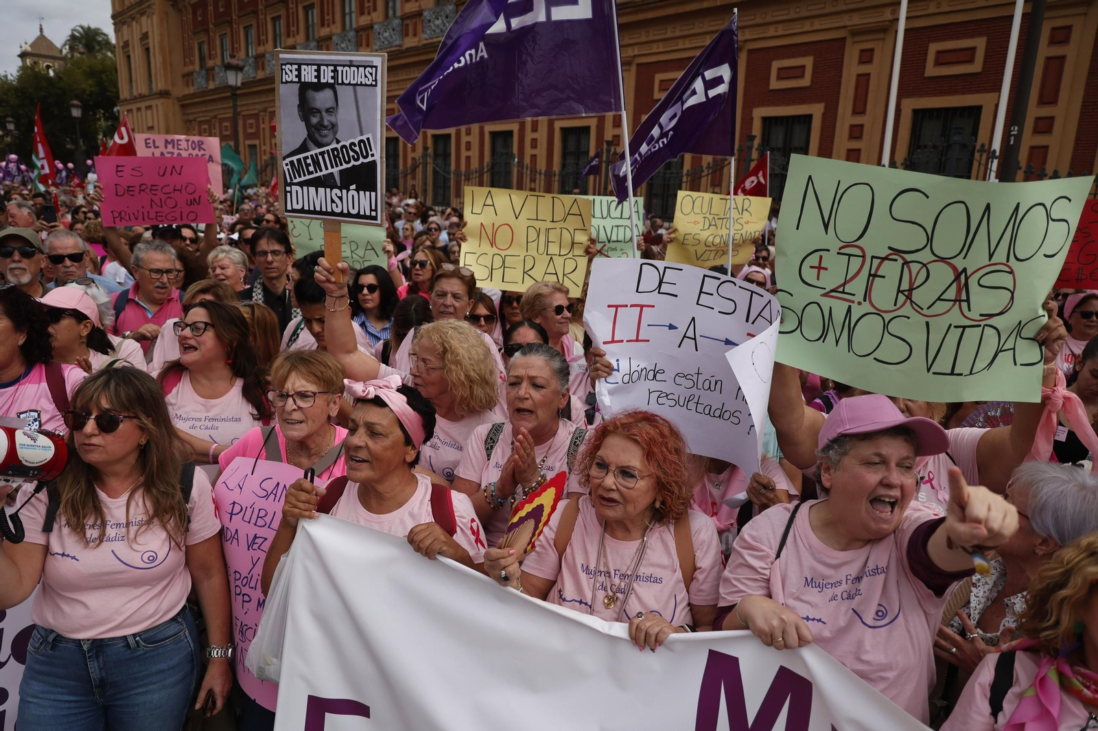 Las imágenes de la manifestación convocada por Amama