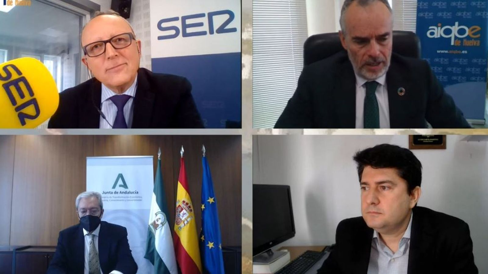 Miguel Doña, Carlos Ortiz, Rogelio Velasco y Javier García fueron los intervinientes en el Día de la industria.