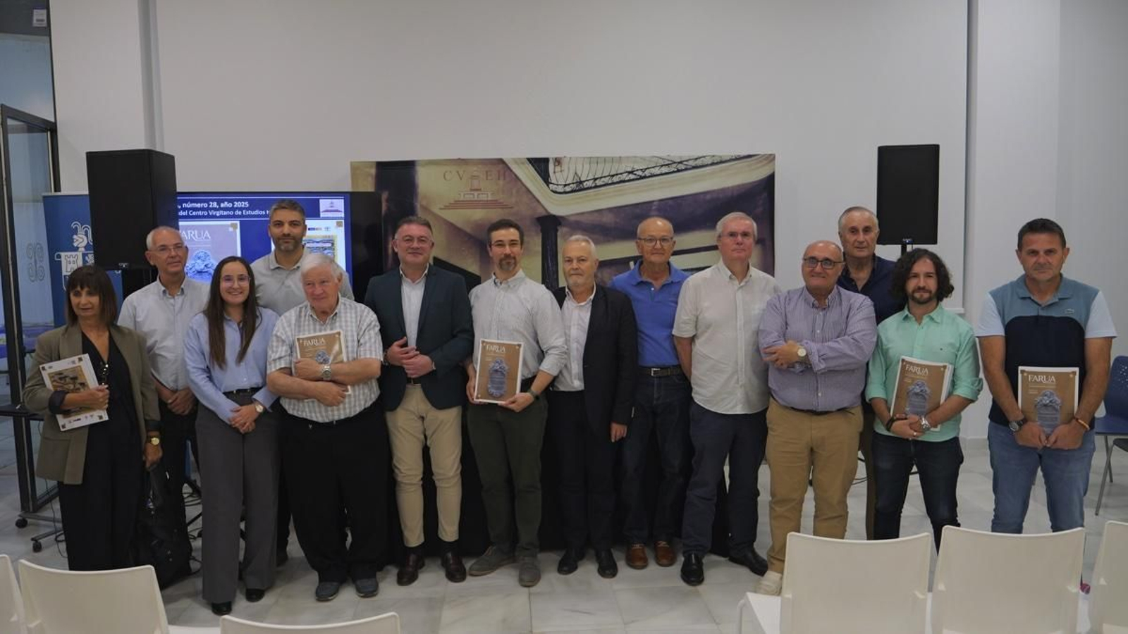 Acto oficial de la presentación del número 28 de la revista Farua en Berja.