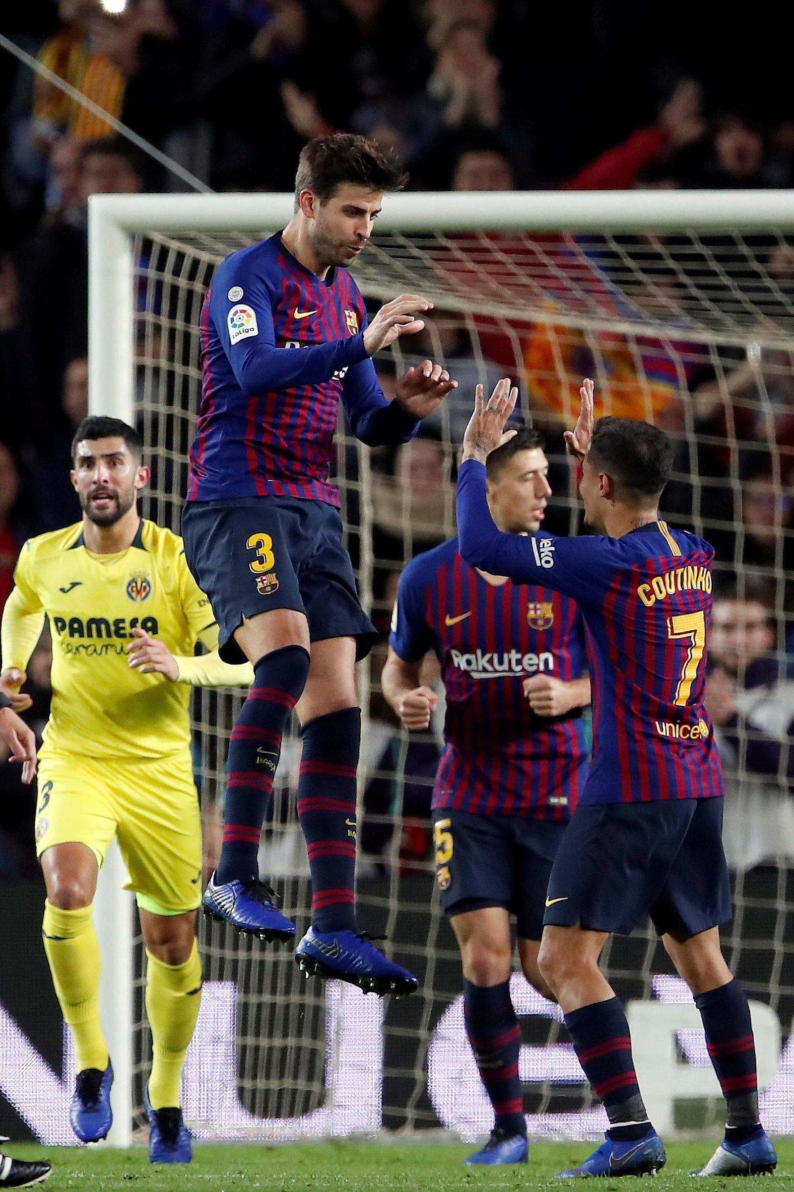Las imágenes del Barcelona-Villarreal
