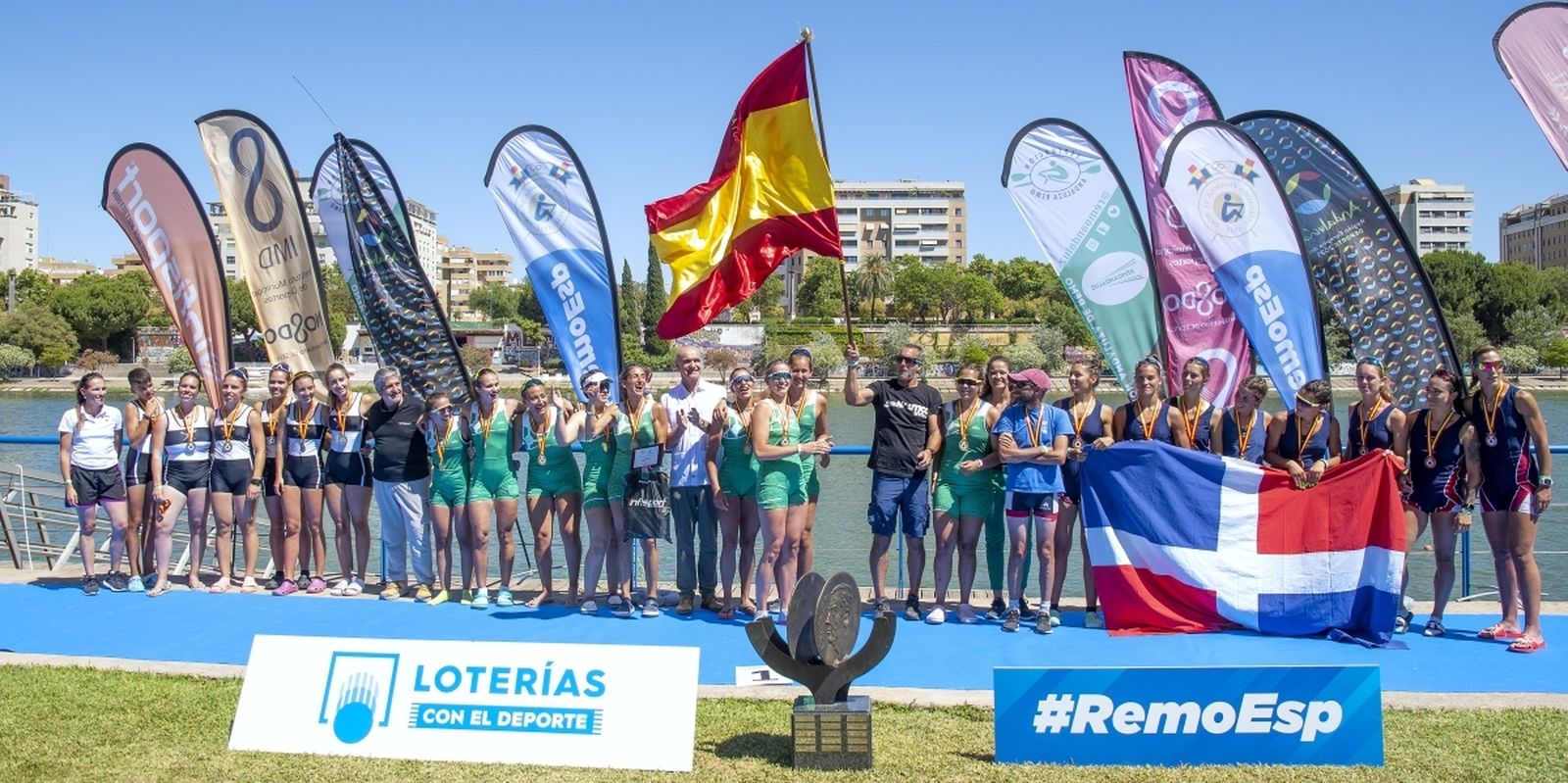 Podio femenino del último campeonato de España.