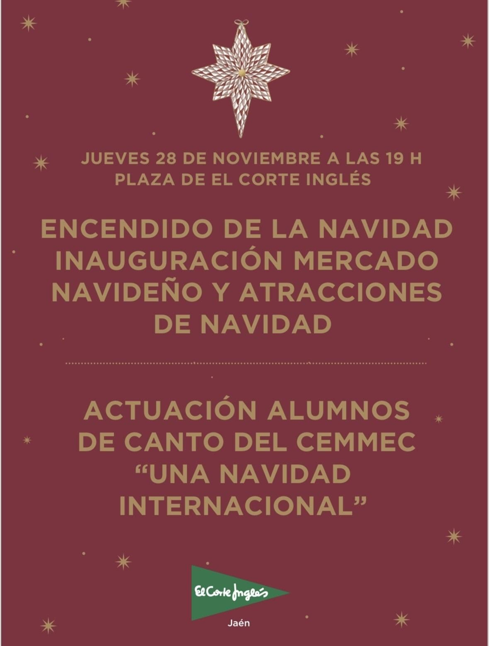 Cartel promocional de Navidad.