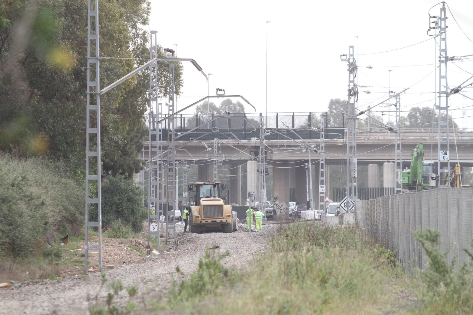 Los últimos preparativos de la estación de tren, en imágenes