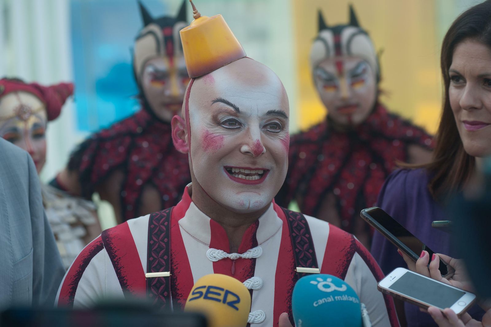 Presentación del espectáculo 'Kooza' del Circo del Sol en Málaga