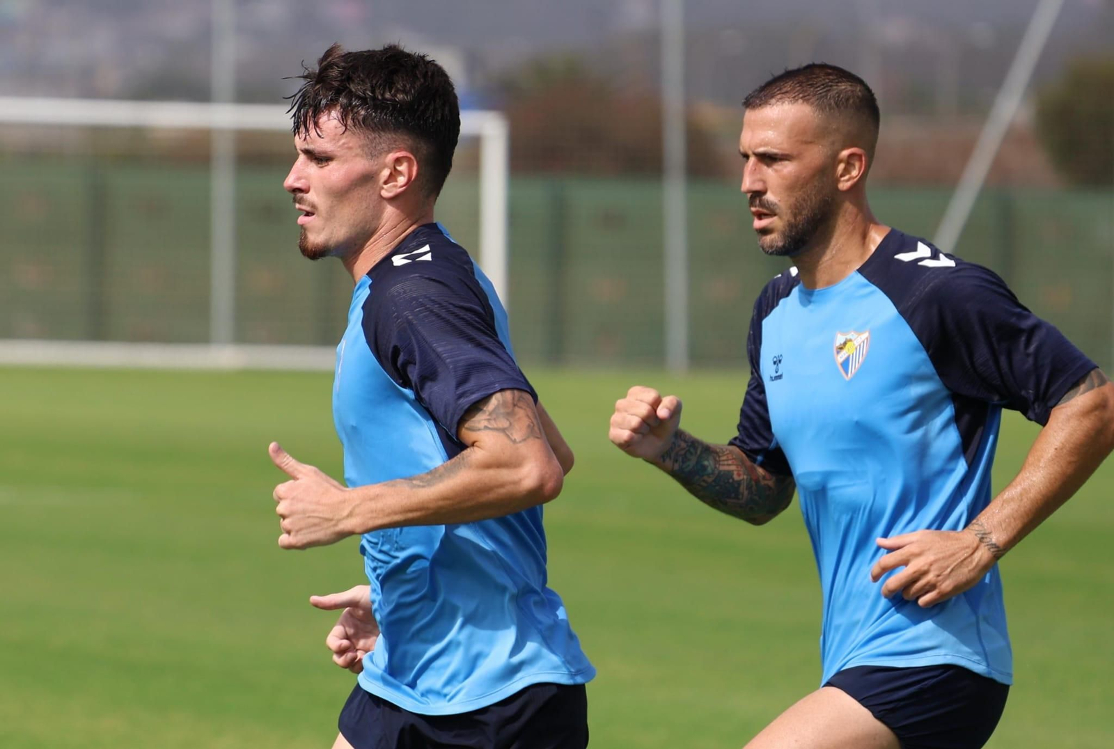 El primer entrenamiento de la semana del Málaga CF, en fotos
