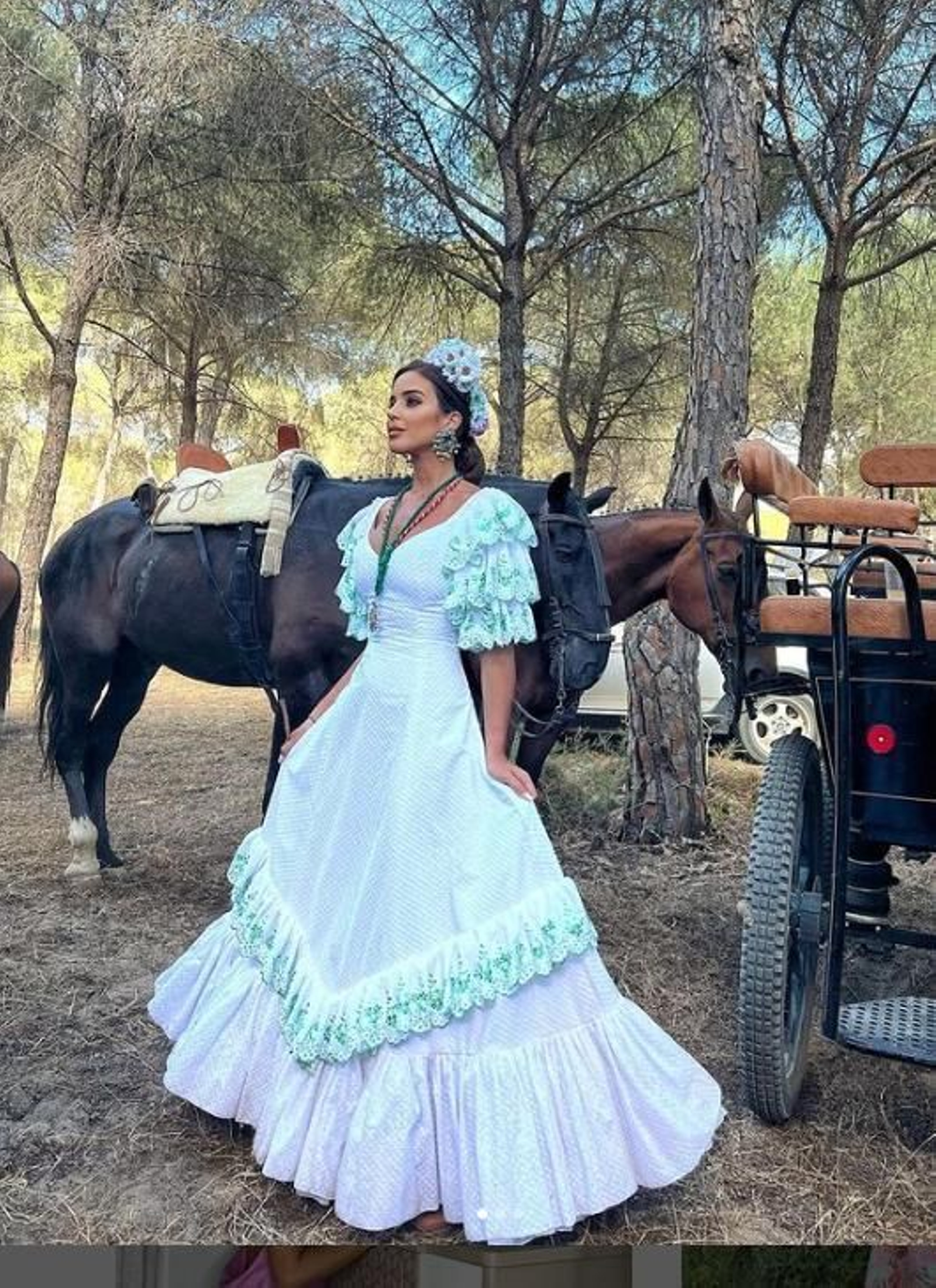 Todos los looks de las famosas e influencers en el Rocío 2022