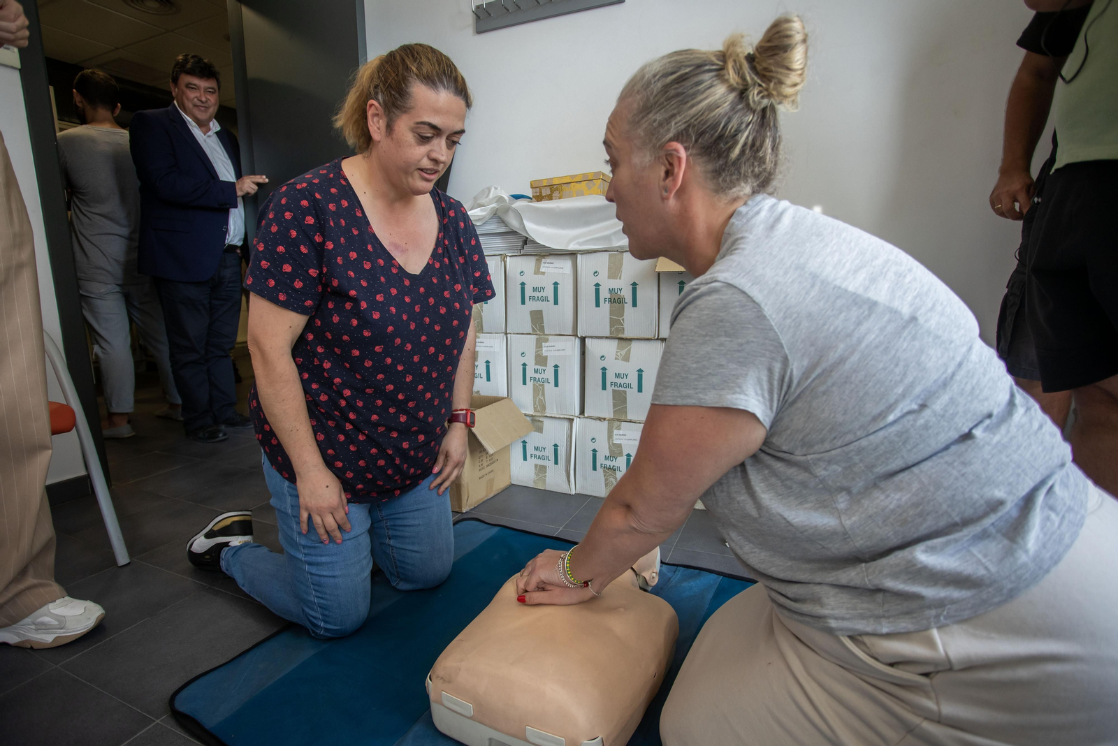 Curso de RCP en el Mercado del Carmen