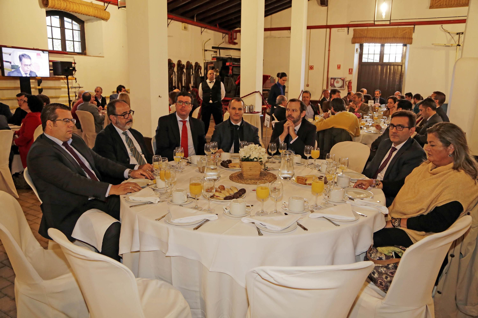 Omar Suárez, Juan García, Tomás Mantaras, Felipe Castellano, Manuel Jove, Carlos Castro y Úrsula Ferré.