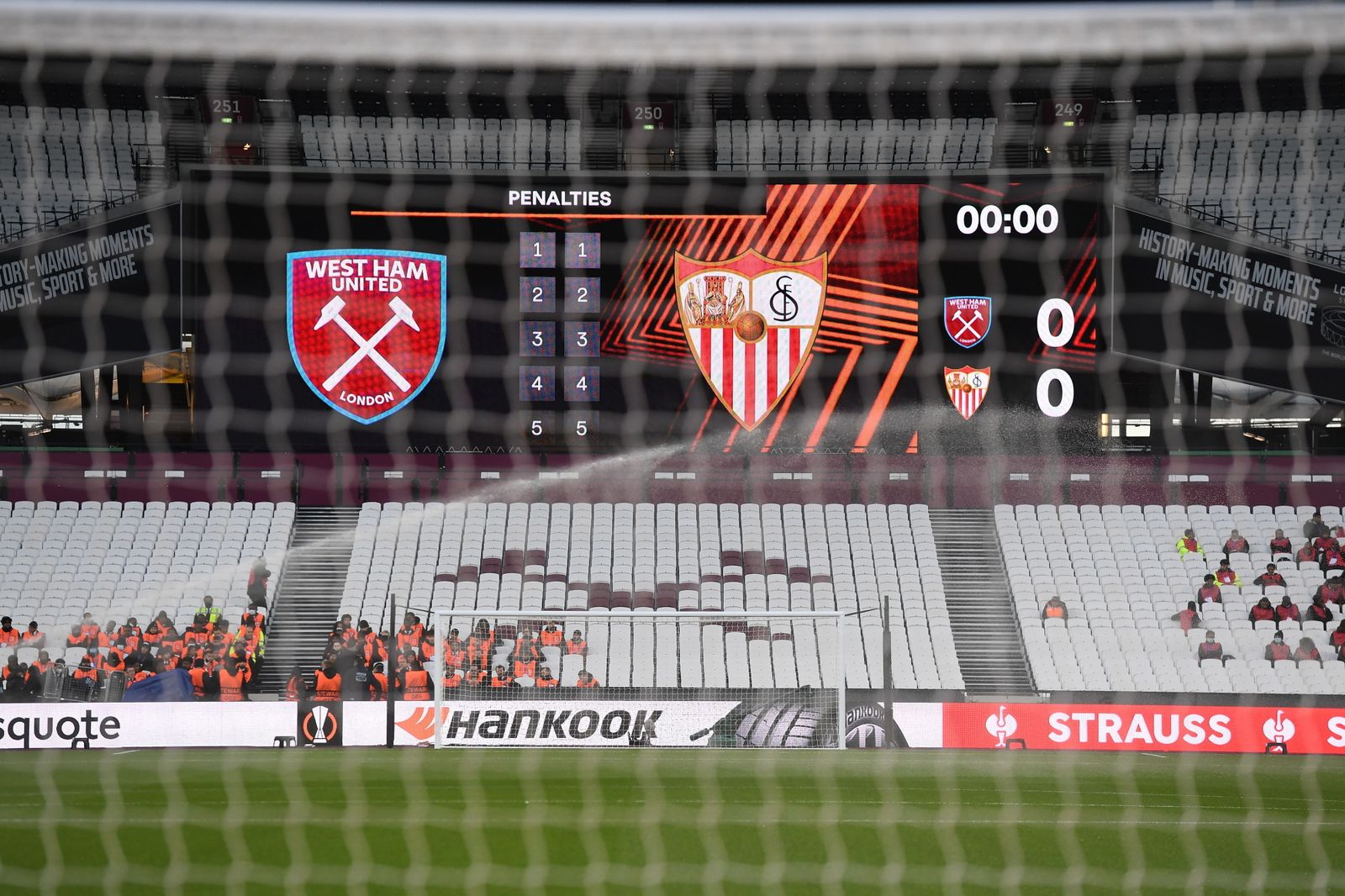 Las imágenes del West Ham - Sevilla