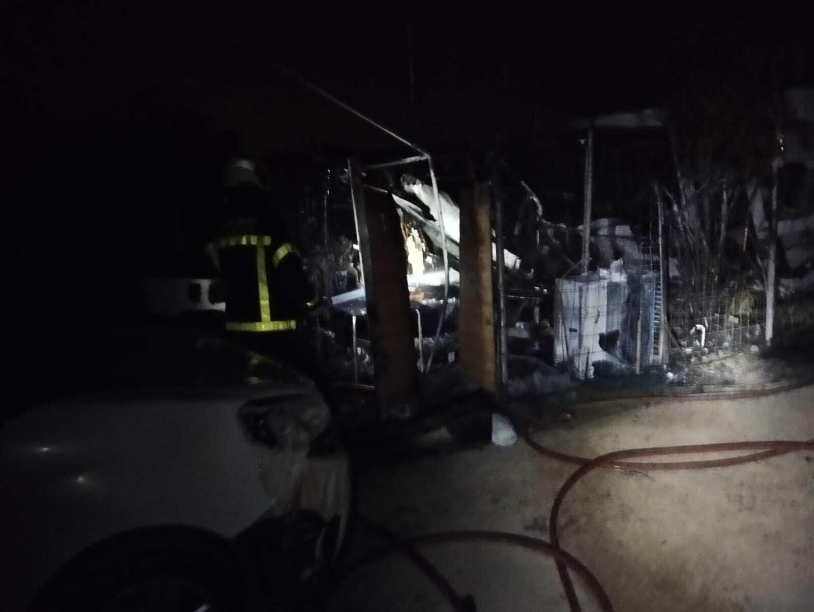 Así ha quedado la zona de El Palmar donde se ha declarado el incendio