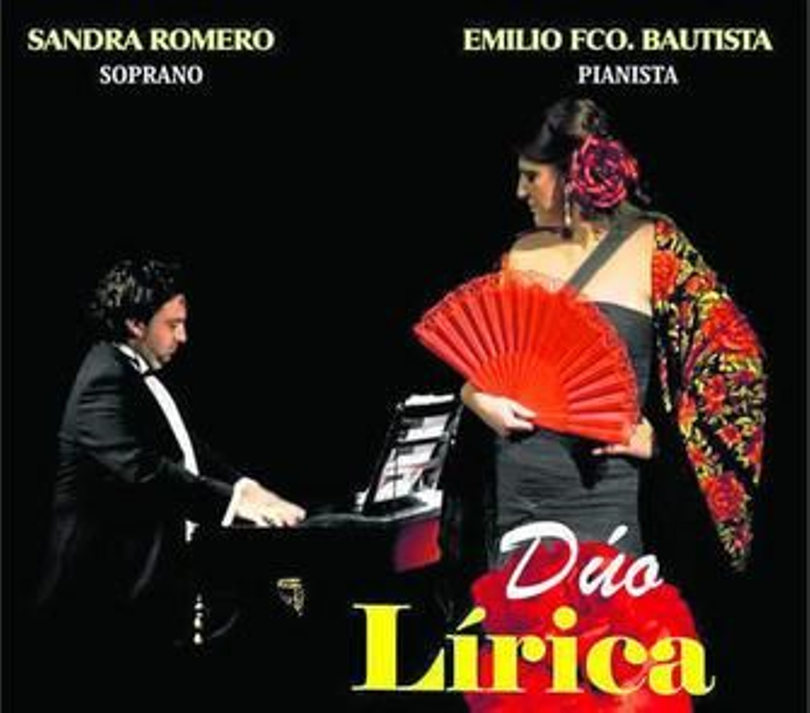 Cartel anunciador del concierto de Dúo Lírica Nova en Ayamonte.