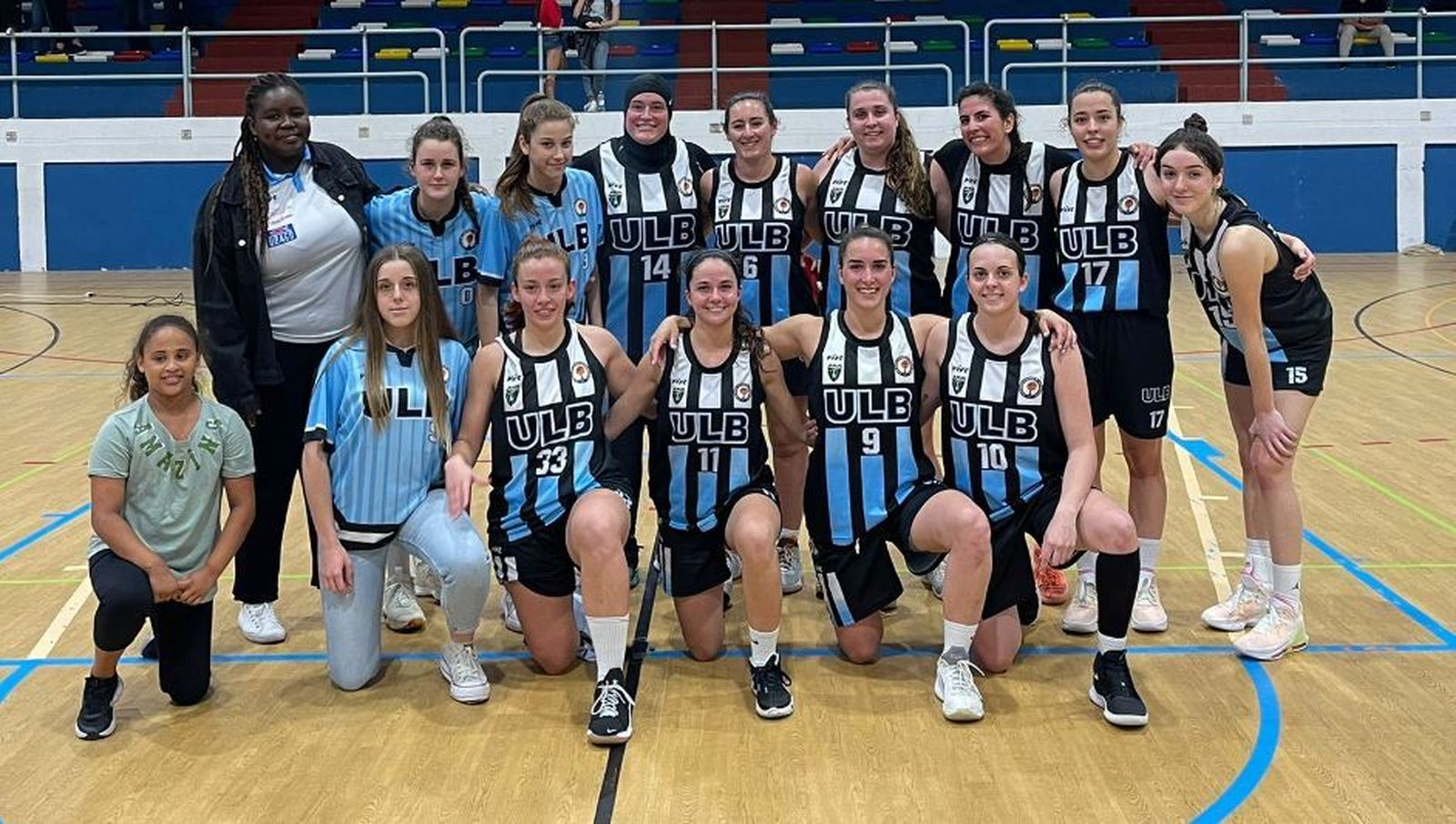 Las integrantes del equipo senior femenino de la ULB