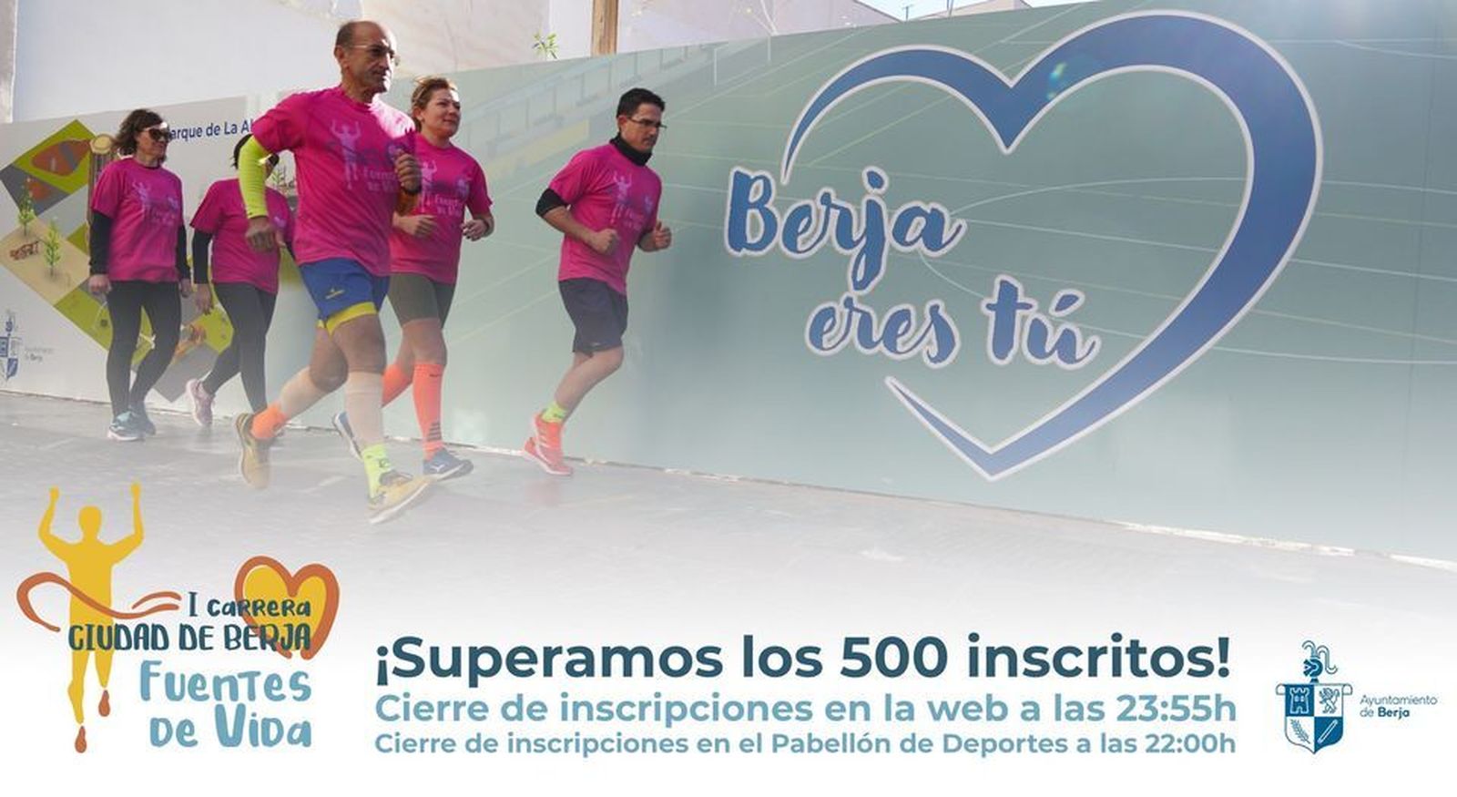La Iª Carrera Solidaria Fuentes de Vida de Berja supera los 500 inscritos