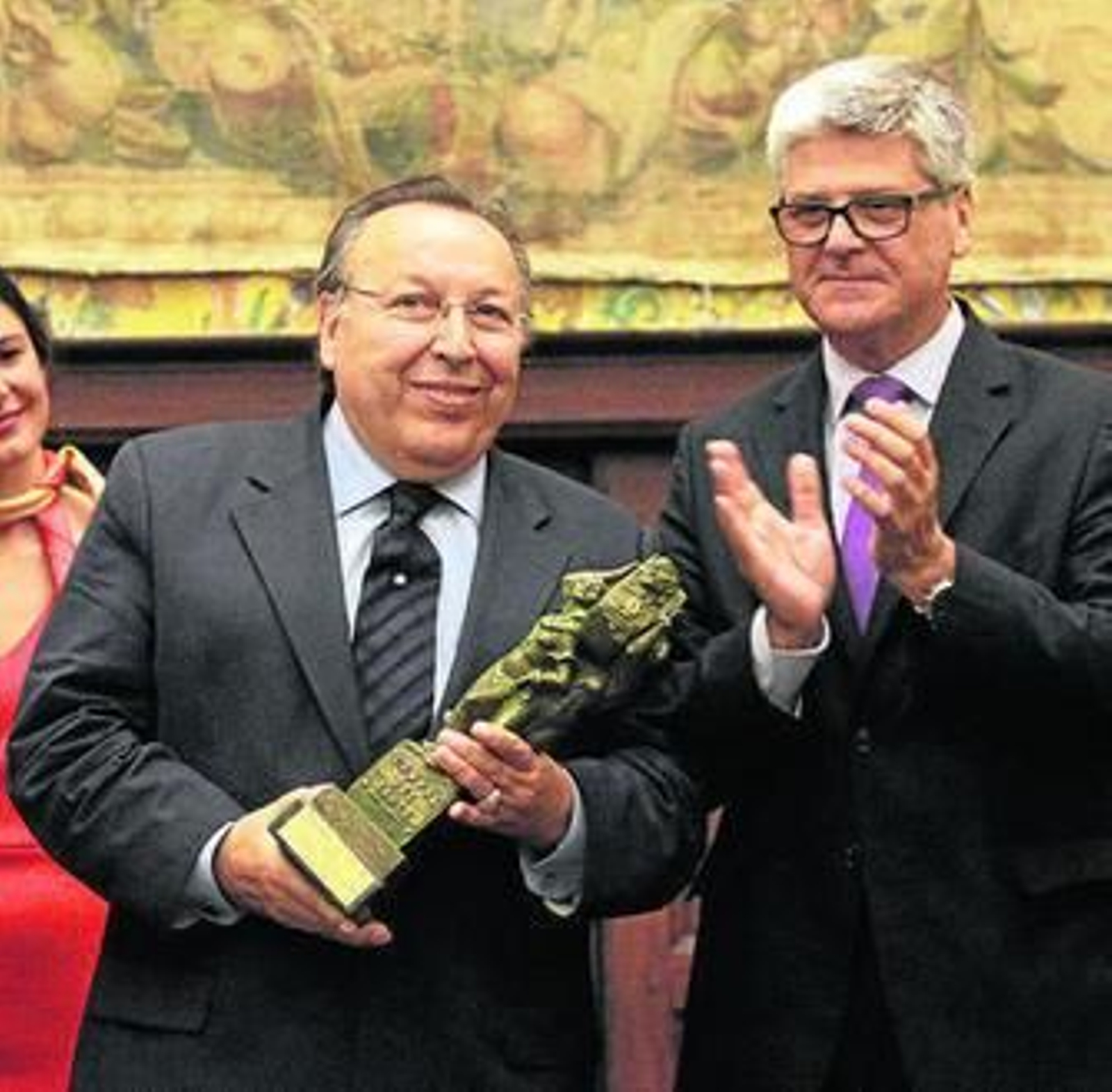 Paco Cepero, recibiendo el premio Compás del Cante.