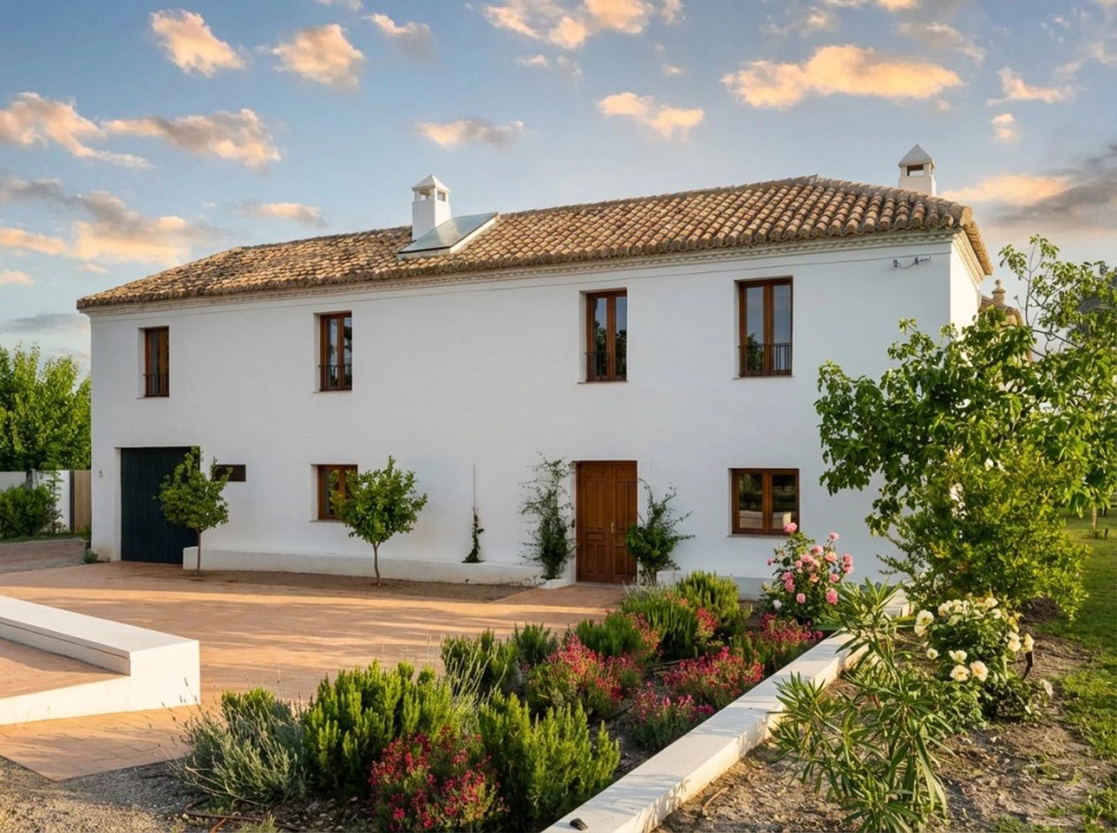 Imagen del Cortijo de la Seda en la Vega de Granada