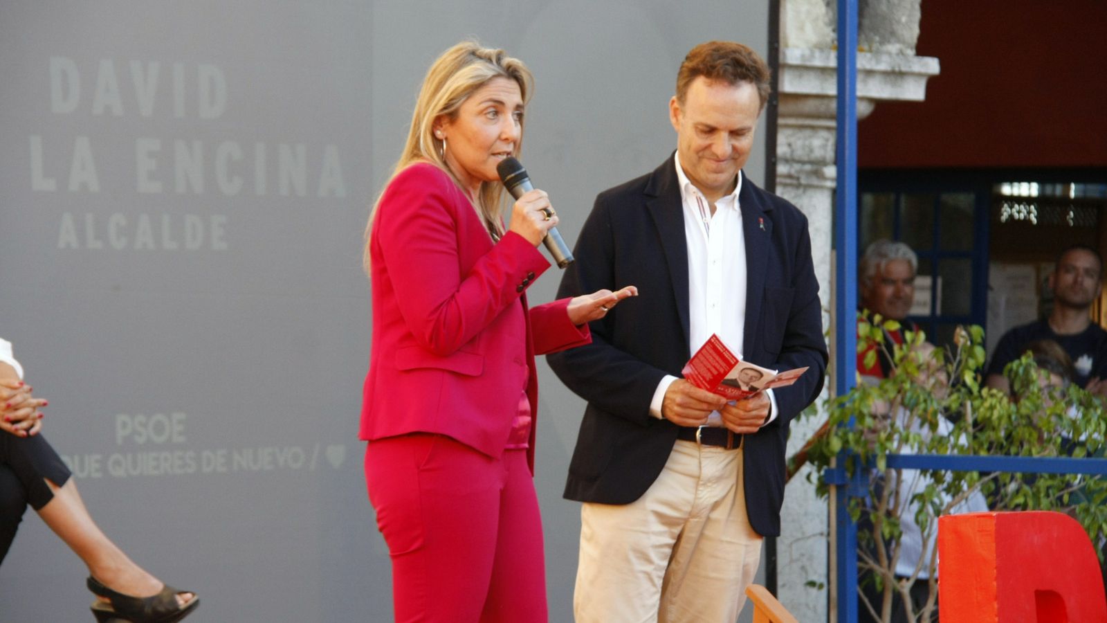 La mujer del actual alcalde y candidato, Miriam Palmero, que cierra la lista electoral.