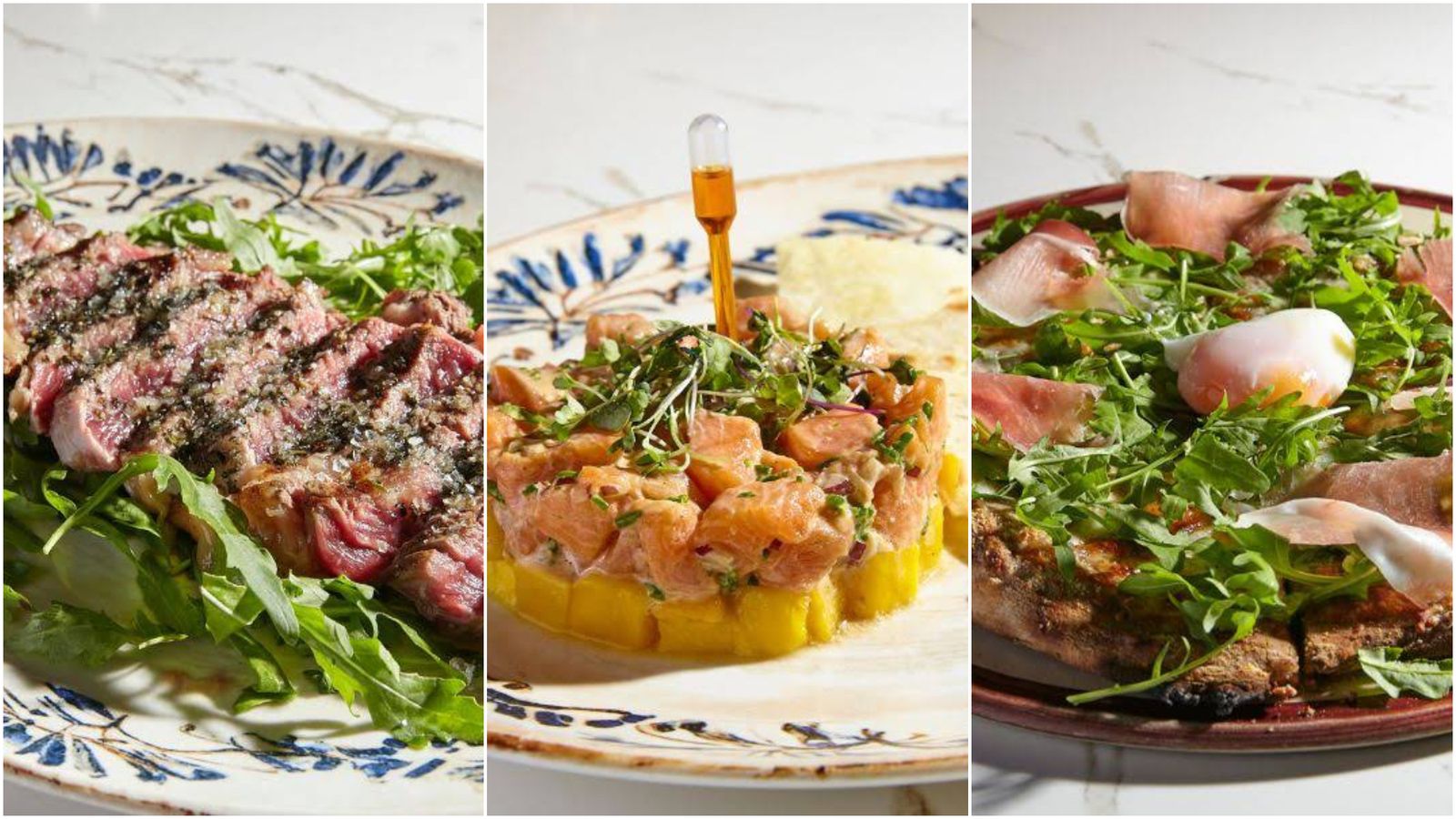 Algunos de los platos de Portofino.