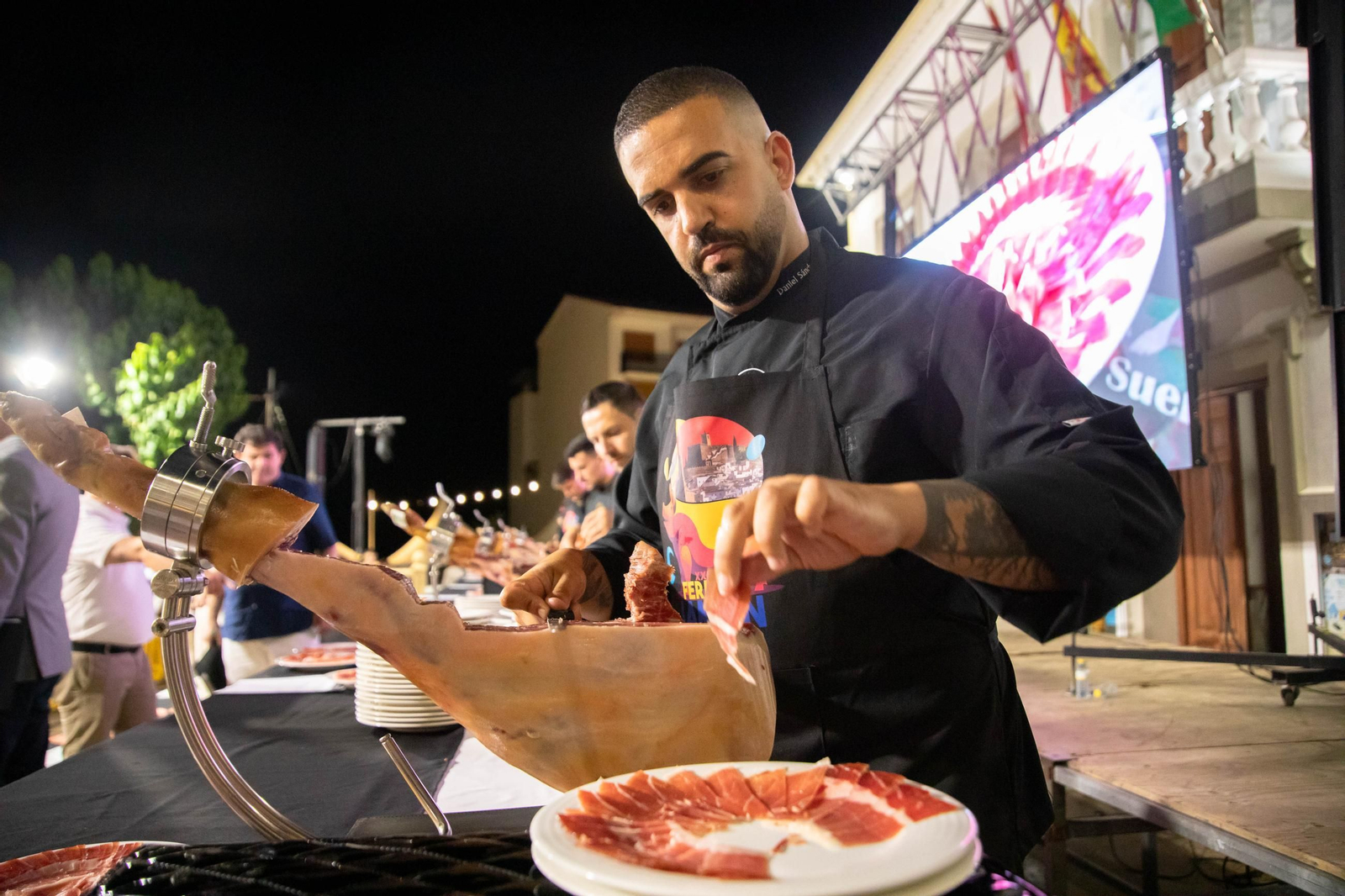 Concurso de cortadores de jamón en Serón, en imágenes